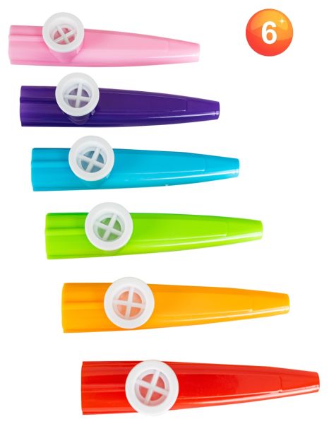 Kazoo Muziekinstrument kleurenmix